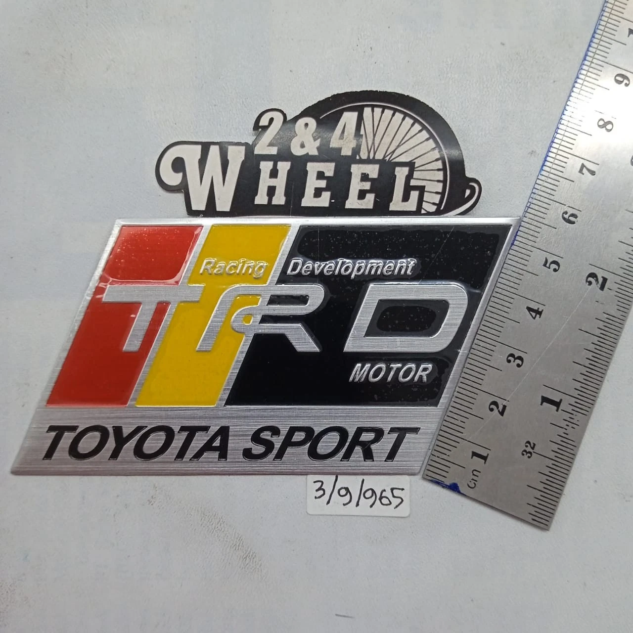 TRD Aluminum Emblem Multicolour 90.5mmx50mm Fits For Toyota NEW - Image 2