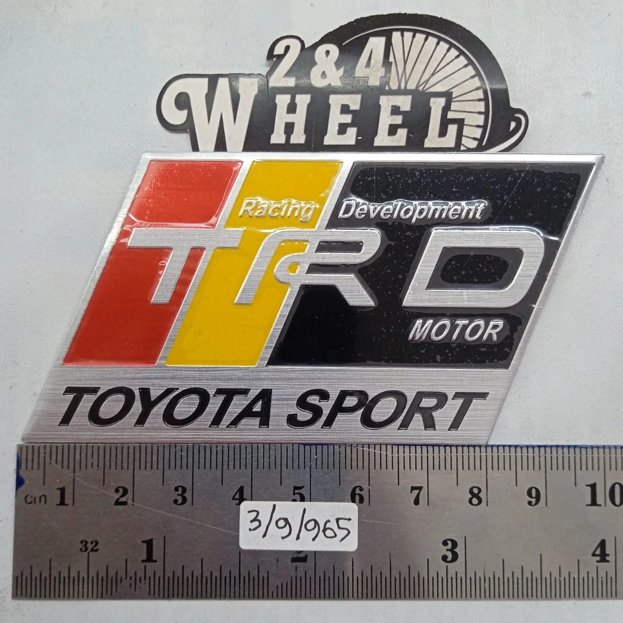 TRD Aluminum Emblem Multicolour 90.5mmx50mm Fits For Toyota NEW - Image 3