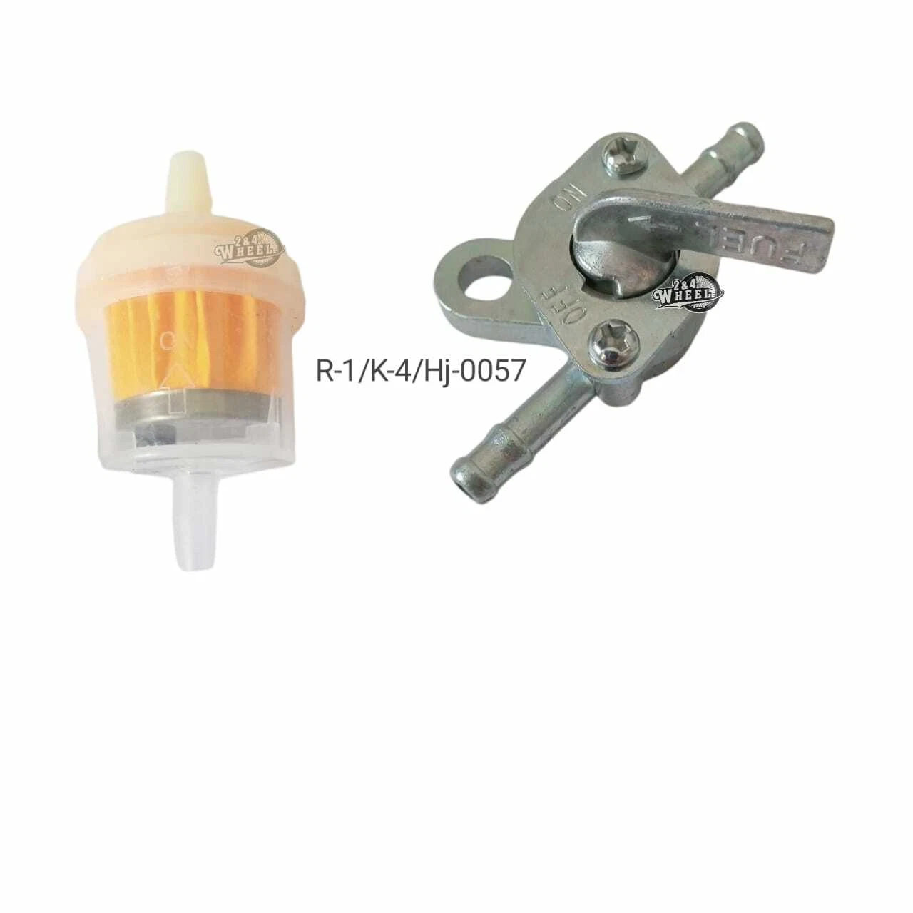 1/4" Inline Gas Fuel Shut Off Valve Switch Petcock Pocket Bike ATV + Filter
