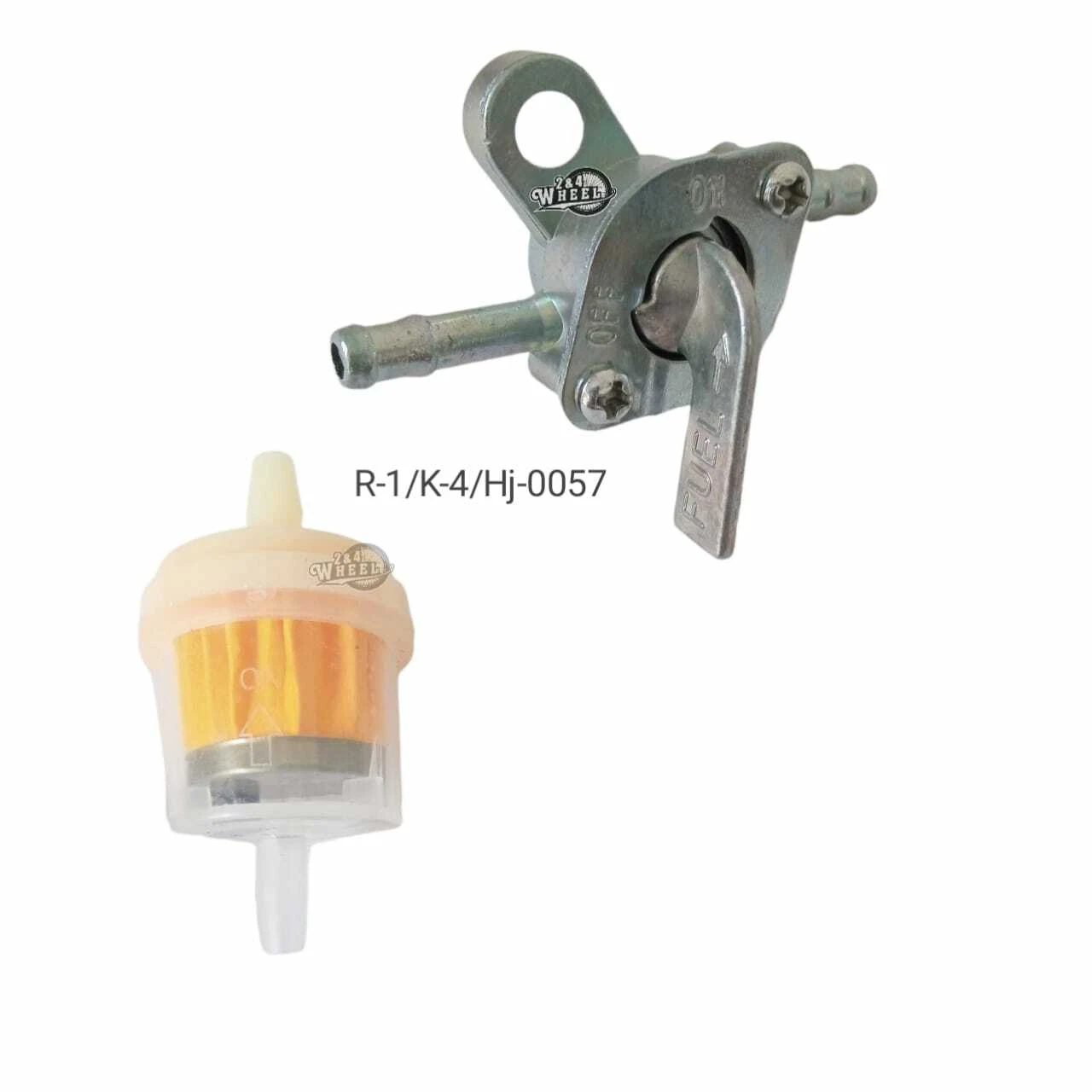1/4" Inline Gas Fuel Shut Off Valve Switch Petcock Pocket Bike ATV + Filter - Image 2