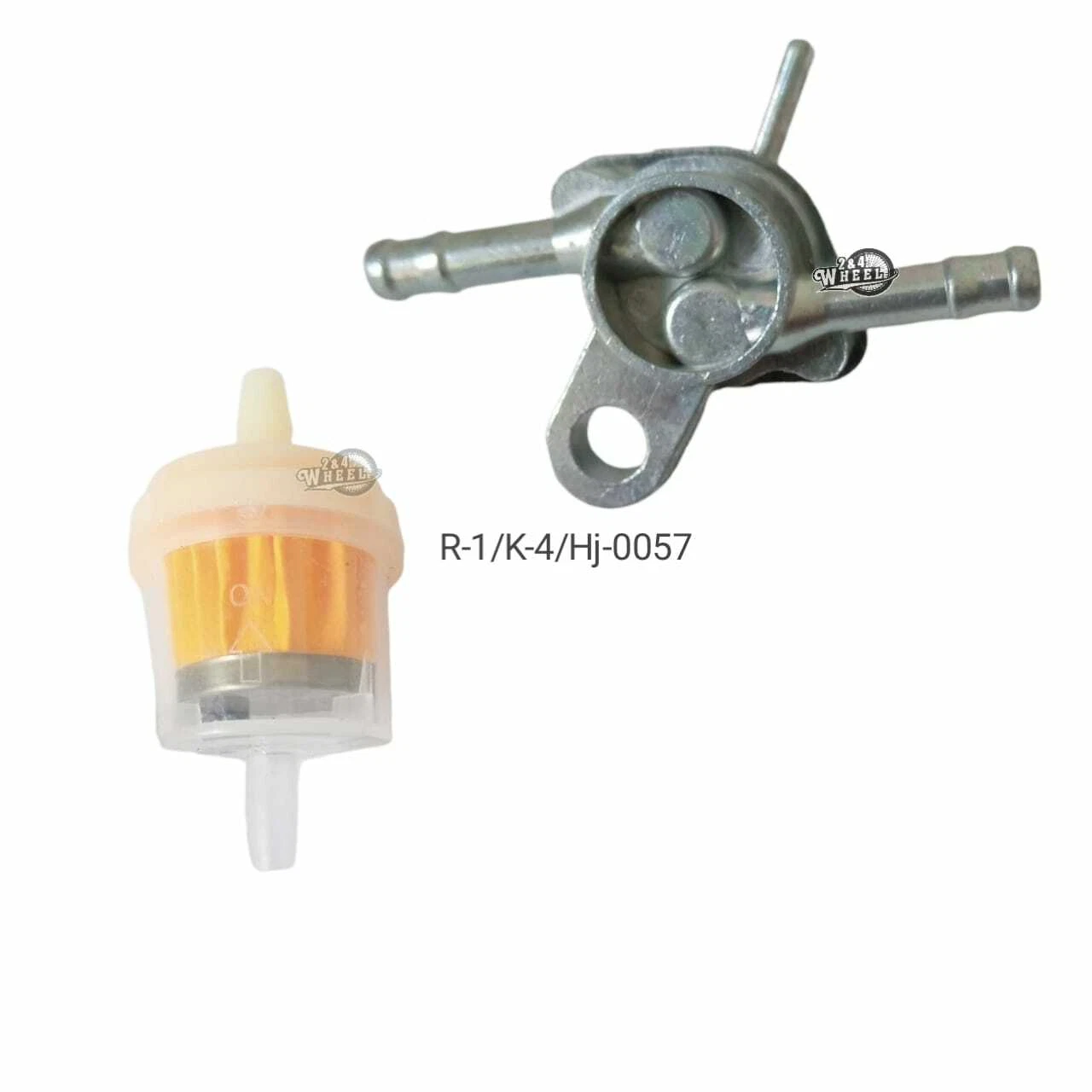 1/4" Inline Gas Fuel Shut Off Valve Switch Petcock Pocket Bike ATV + Filter - Image 3