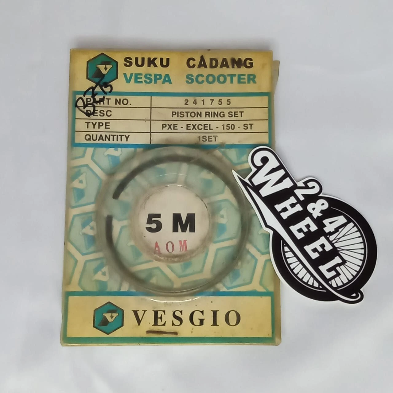 Vespa PXE EXCEL 150 ST Piston Ring 5M Brand VESGIO 241755