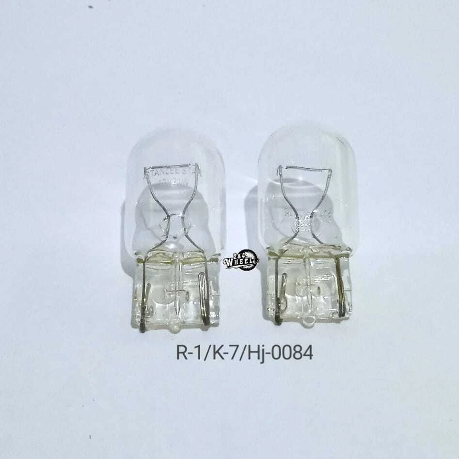 2pc T20 12V21W Clear Glass Turn Signal Single Filament Lamp Bulb StanleeStar2141