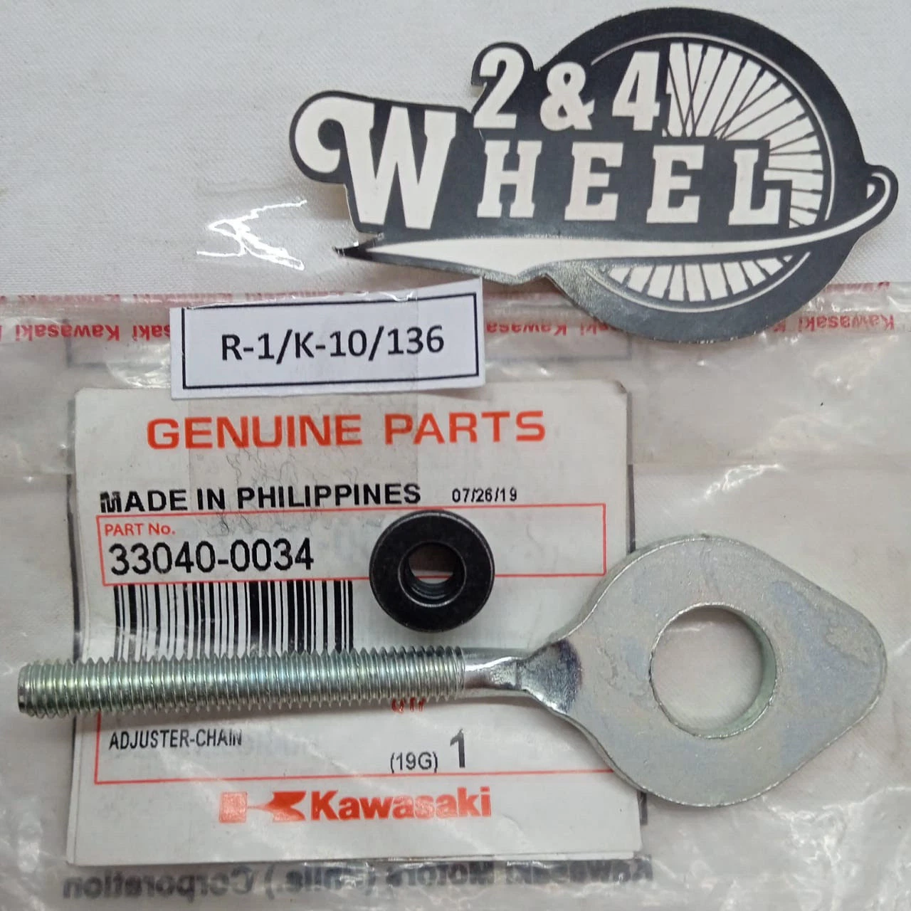FOR KAWASAKI CHAIN ADJUSTER NEW CHAIN TENSIONER 33040-0034 - Image 2