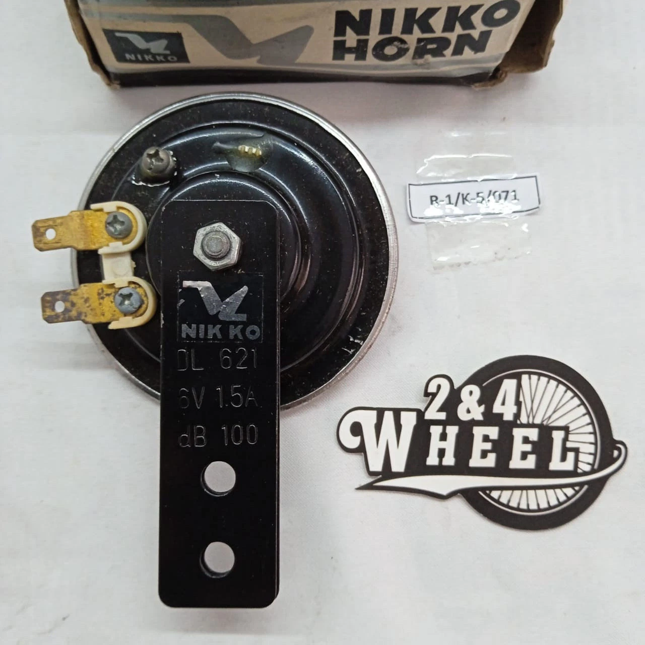 Universal Red NIKKO Horn 6V 6 Volt 1.5A 100db DL621 Scooter Moped Motorcycle - Image 2