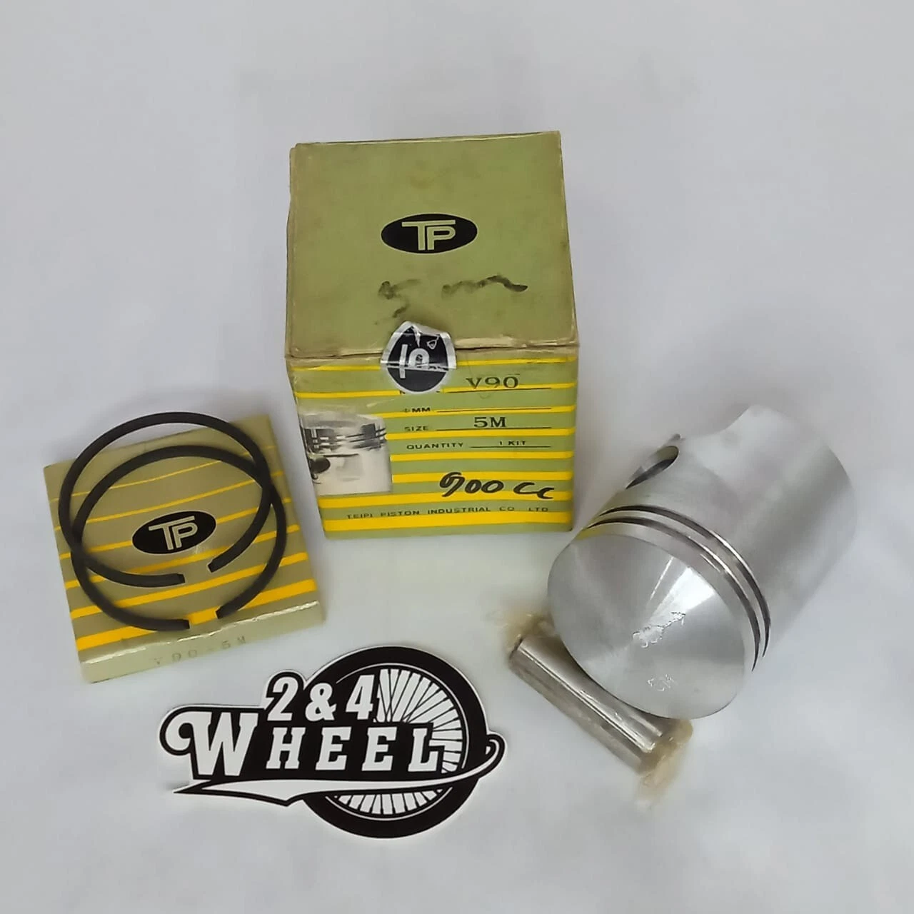 VESPA V90 SMALLFRAME COMPLETE PISTON KIT BRAND TP OVERSIZE 5M - Image 5