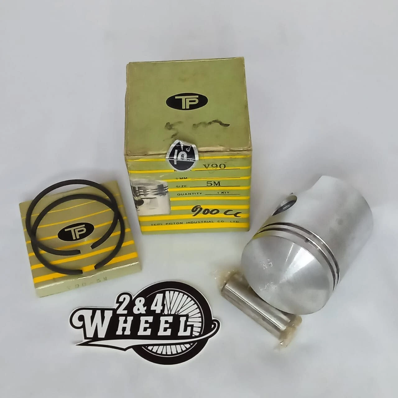 VESPA V90 SMALLFRAME COMPLETE PISTON KIT BRAND TP OVERSIZE 5M - Image 6