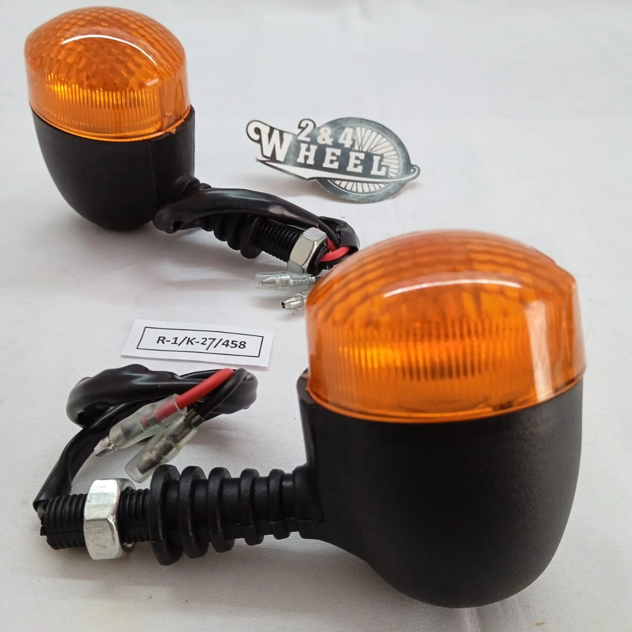 2x Universal Motorcycle Turn Signal Indicators Blinker Lights 2 Wires NEW - Image 2