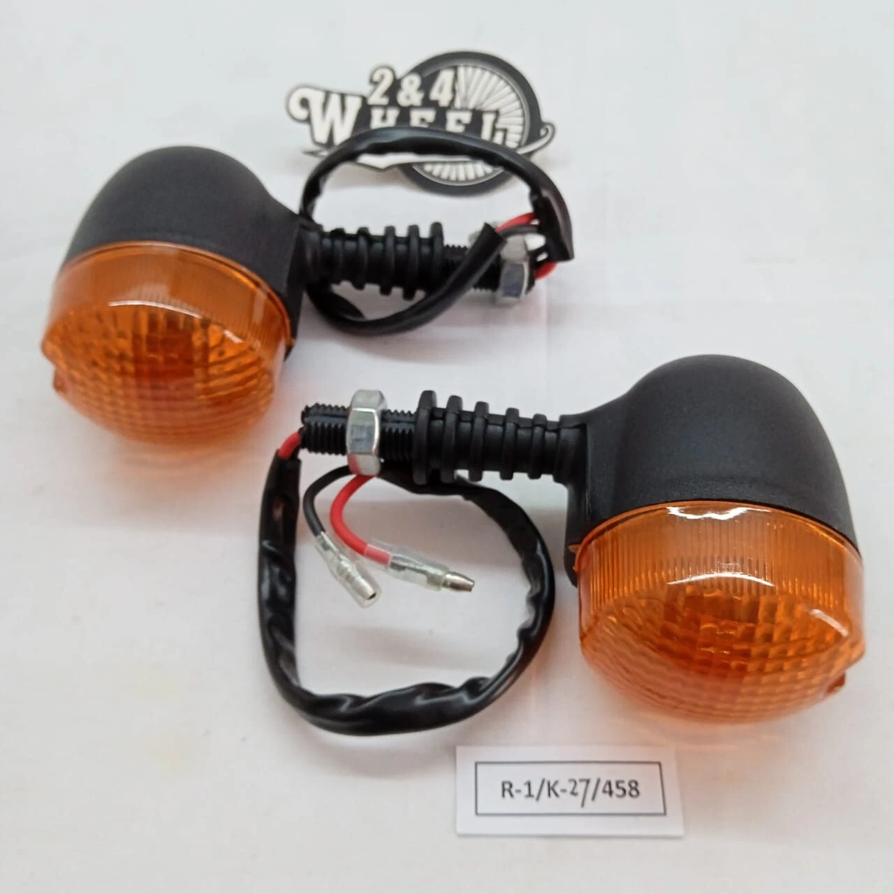 2x Universal Motorcycle Turn Signal Indicators Blinker Lights 2 Wires NEW - Image 5