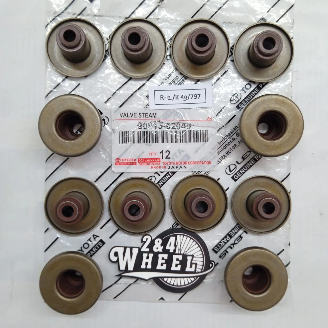 Toyota Land Cruiser FJ40 FJ45 Engine Valve Stem Oil Set Of 12pcs 90913-02048 NEW
