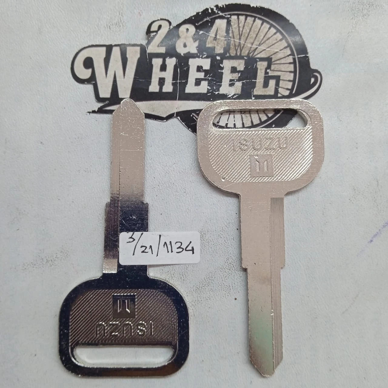 Isuzu Blank Key Spare Package Of 2 Keys NEW