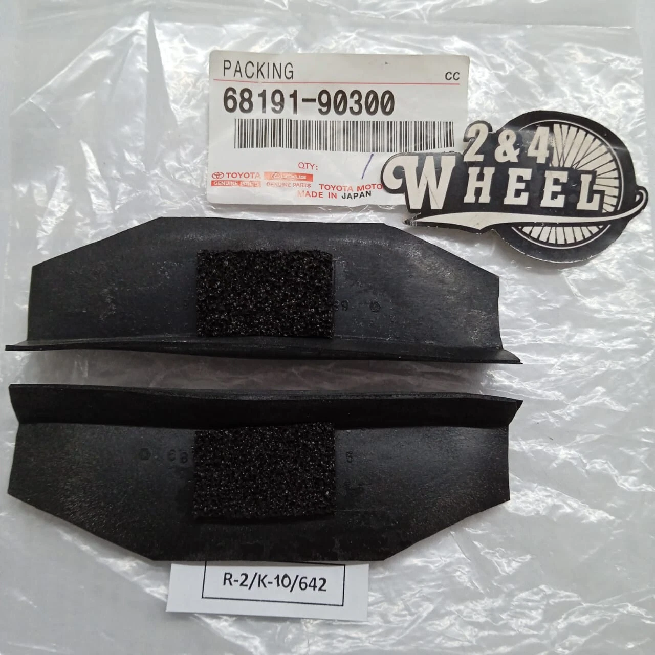 Packing Door Spacer Seal Front Set 2 Fits Toyota Land Cruiser FJ40 FJ45 76-84