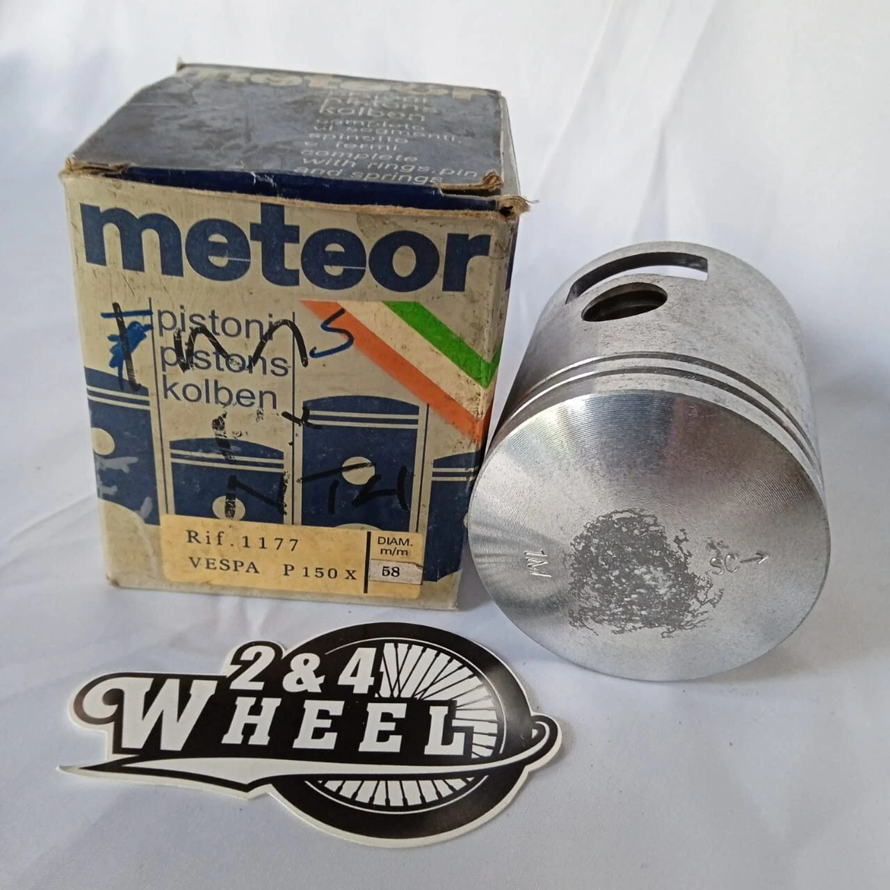Meteor Piston 58 1M For Vespa P150X Meteor Piston For Vespa P150X 58 1M - Image 4