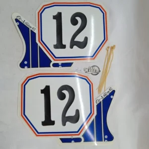 NOS Vintage BMX Side Plat Number with Number 12 EXPRESS SHIPPING