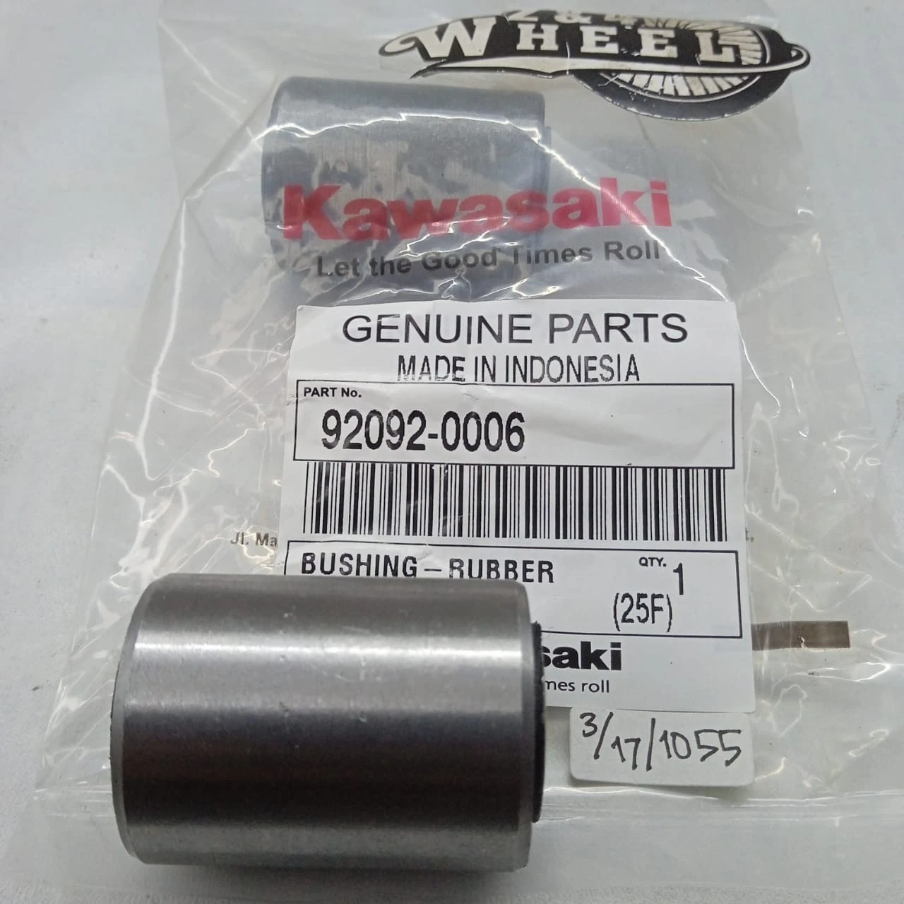 2x Kawasaki KH100 KH110 KH125 C2 SS TR G3 G7 Swing Arm Shaft Bushing 92092-0006 - Image 2