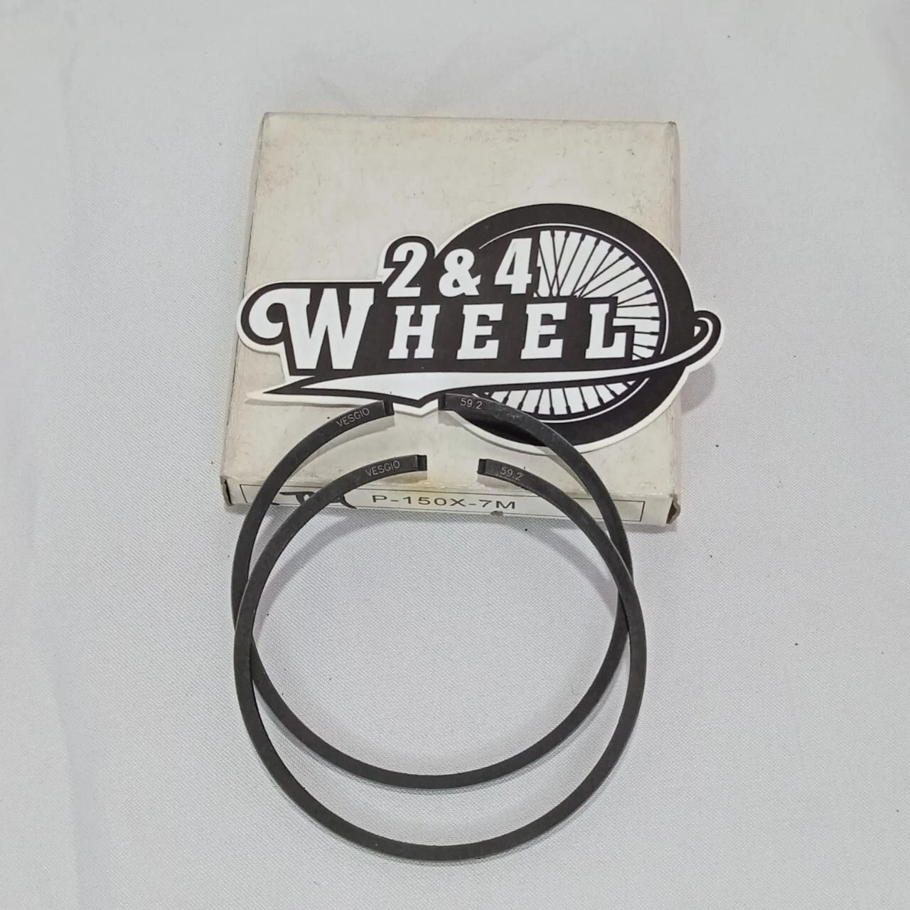 Vespa P-150X-7M 59.2 P-150XE-7M 59.2 PX150 PXE150 Vesgio Piston Rings 59.2 - Image 2