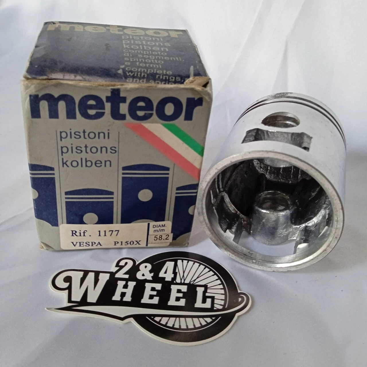Meteor Piston 58.2 For Vespa P150X Meteor Piston For Vespa P150X 58.2 - Image 2