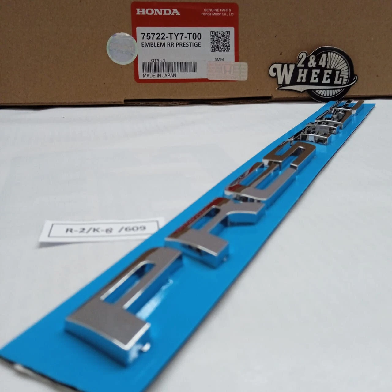 Honda CR-V CRV BR-V BRV HR-V HRV Rear Badge Prestige Emblem NEW OEM JAPAN - Image 2