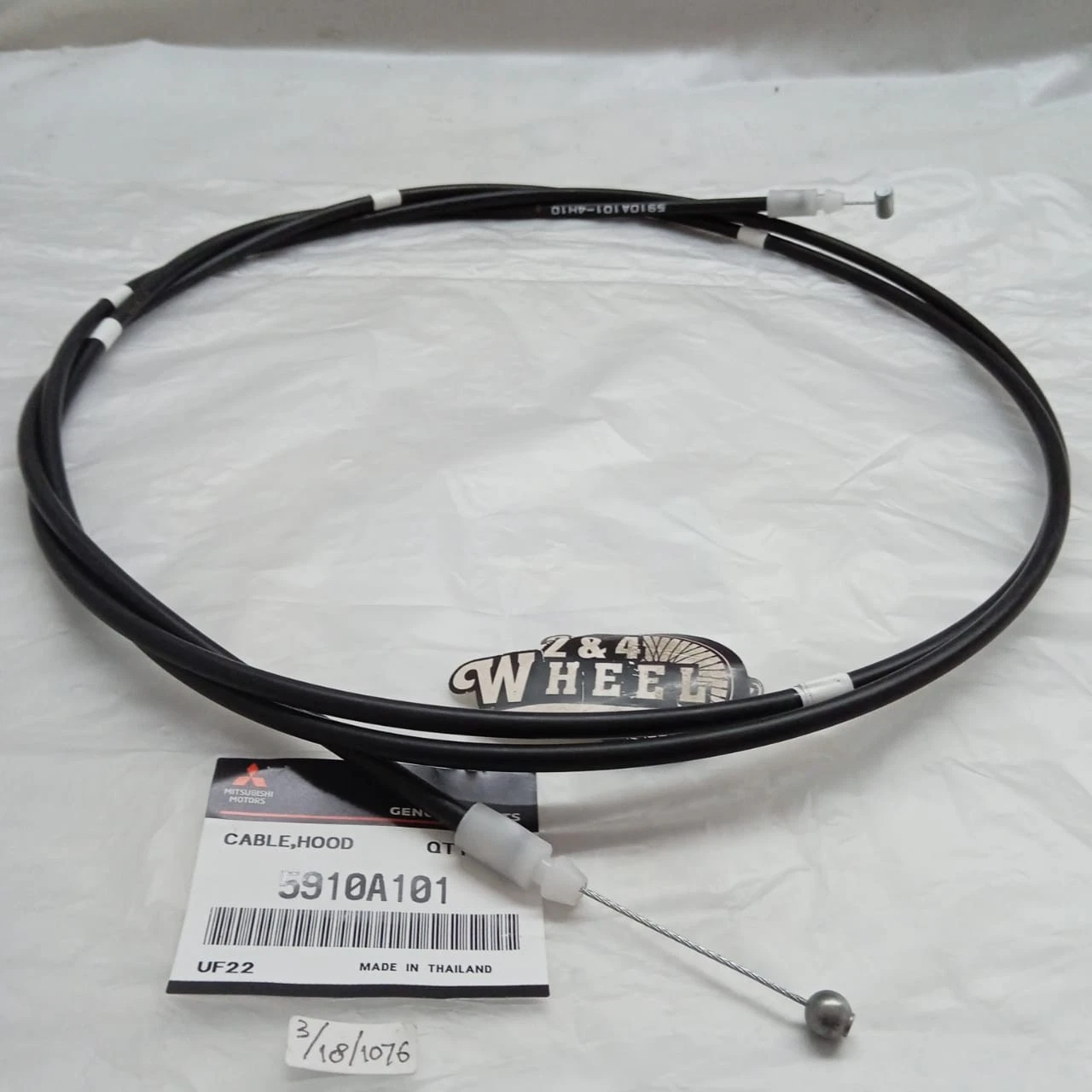 Mitsubishi L200 Triton Hood Lock Release Cable 5910A101 MN136429 NEW - Image 2