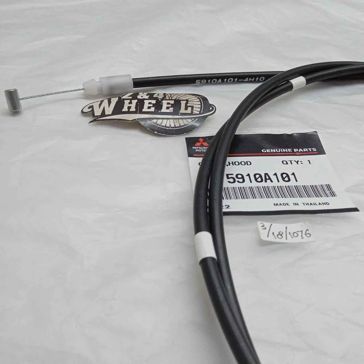 Mitsubishi L200 Triton Hood Lock Release Cable 5910A101 MN136429 NEW - Image 3