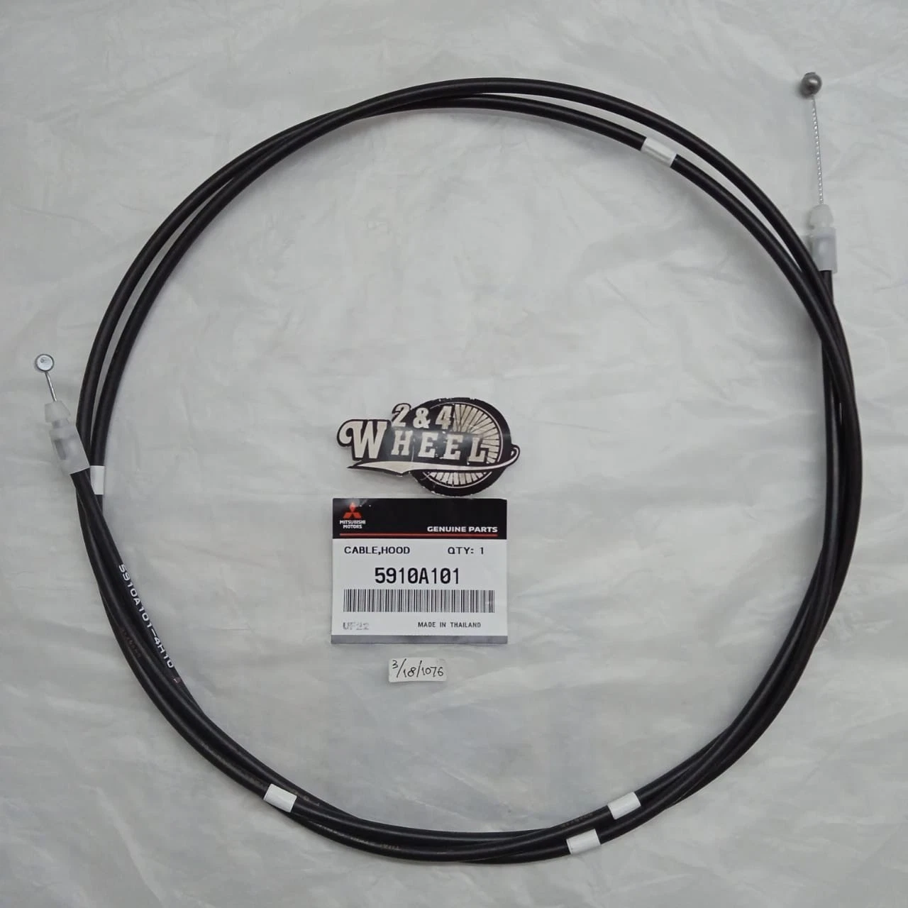 Mitsubishi L200 Triton Hood Lock Release Cable 5910A101 MN136429 NEW - Image 6