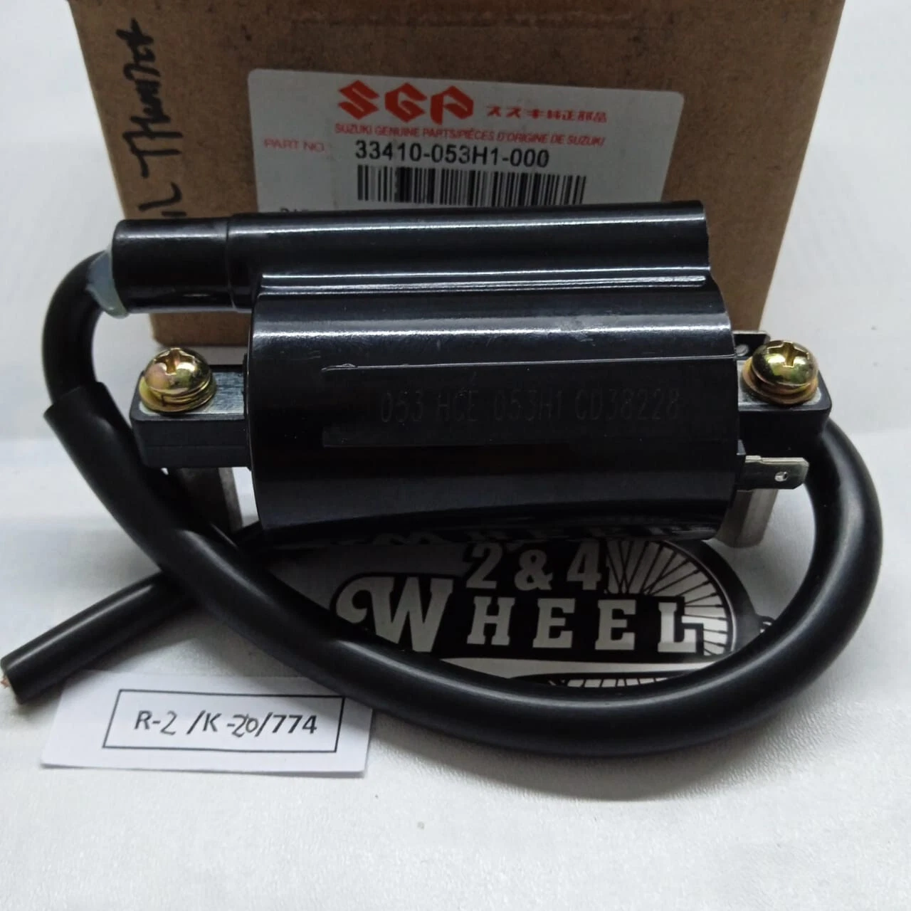Suzuki GN GS EN 125 150 250 400 425 450 Ignition Coil 33410-053H1-000 NEW - Image 2