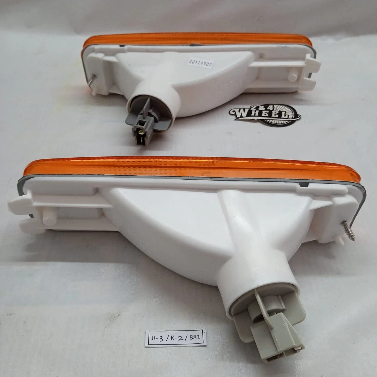 Fit For Honda Civic LX SH4 EF2 3D HB/4D 88-89 Amber Bumper Signal Lamp L/R NEW - Image 3