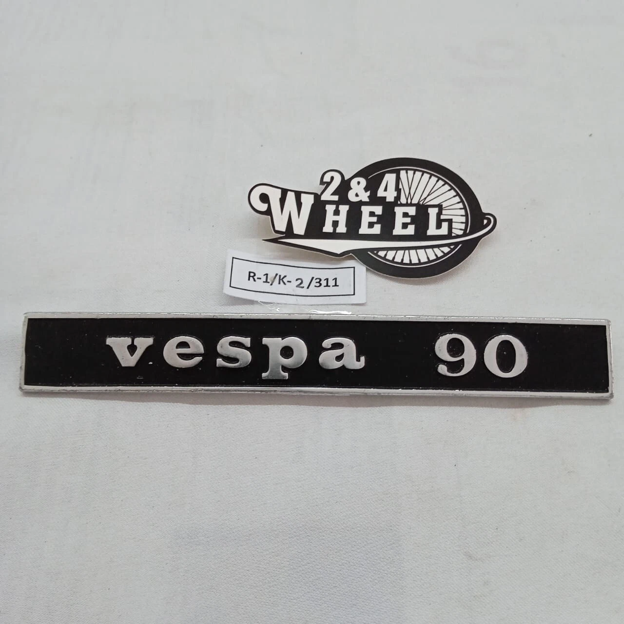 Vespa 90 Special Small Frame V9A Rear Badge Emblem Logo
