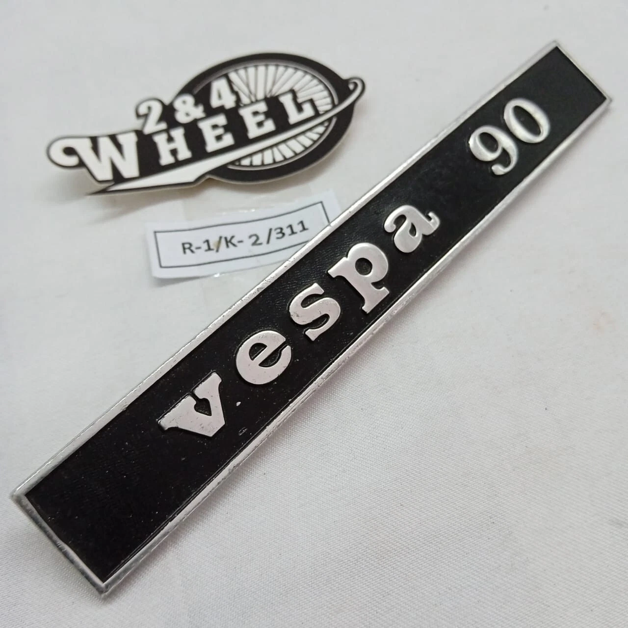 Vespa 90 Special Small Frame V9A Rear Badge Emblem Logo - Image 2
