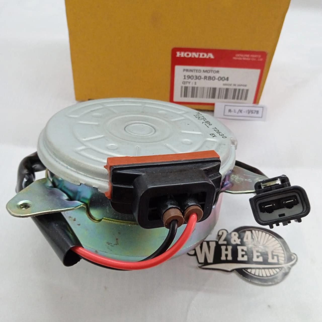 For Honda Fit 1.5L Radiator Cooling Fan Motor 19030-RB0-004 NEW - Image 2