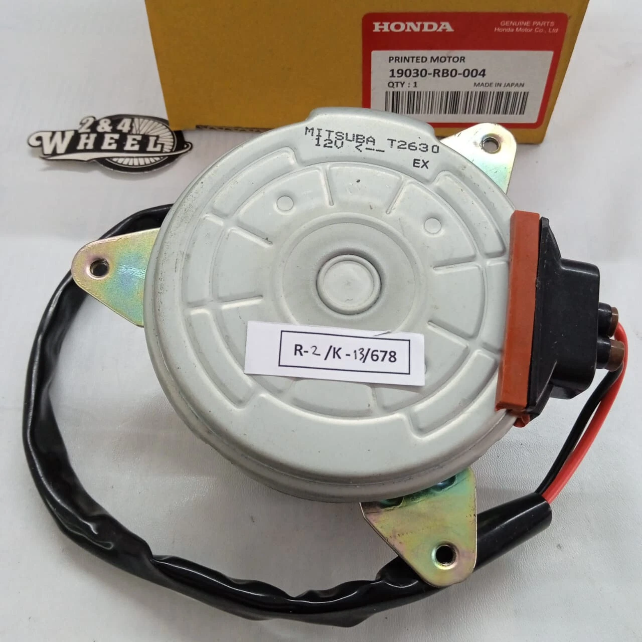 For Honda Fit 1.5L Radiator Cooling Fan Motor 19030-RB0-004 NEW - Image 3