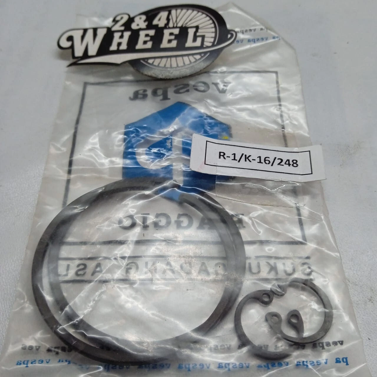 Piaggio Vespa 90 V90 Smallframe Piston Kit Piston Complete Oversize 4M NOS - Image 2
