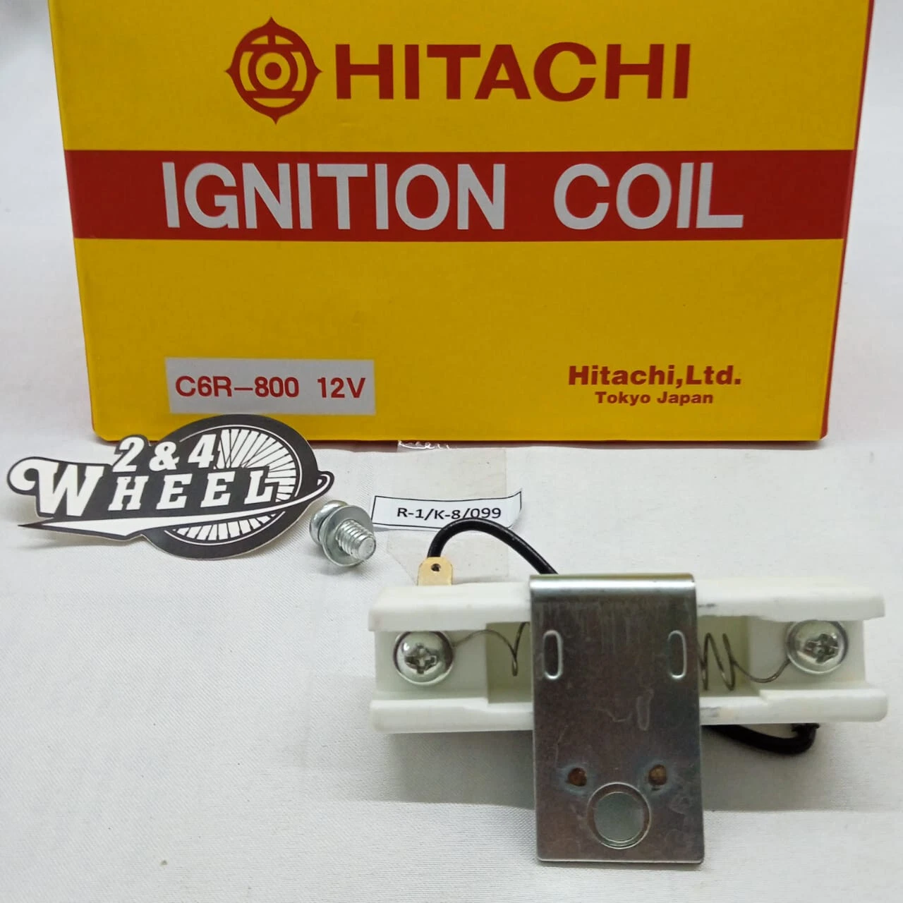HITACHI C6R 800 12V IGNITION COIL WITH RESISTOR MADE IN JAPAN NEW - Image 7