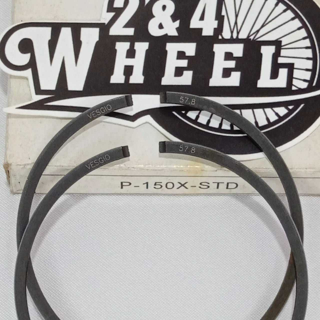 Vespa P-150X-STD P-150XE-STD PX150 PXE150 Brand Vesgio Piston Rings 57.8