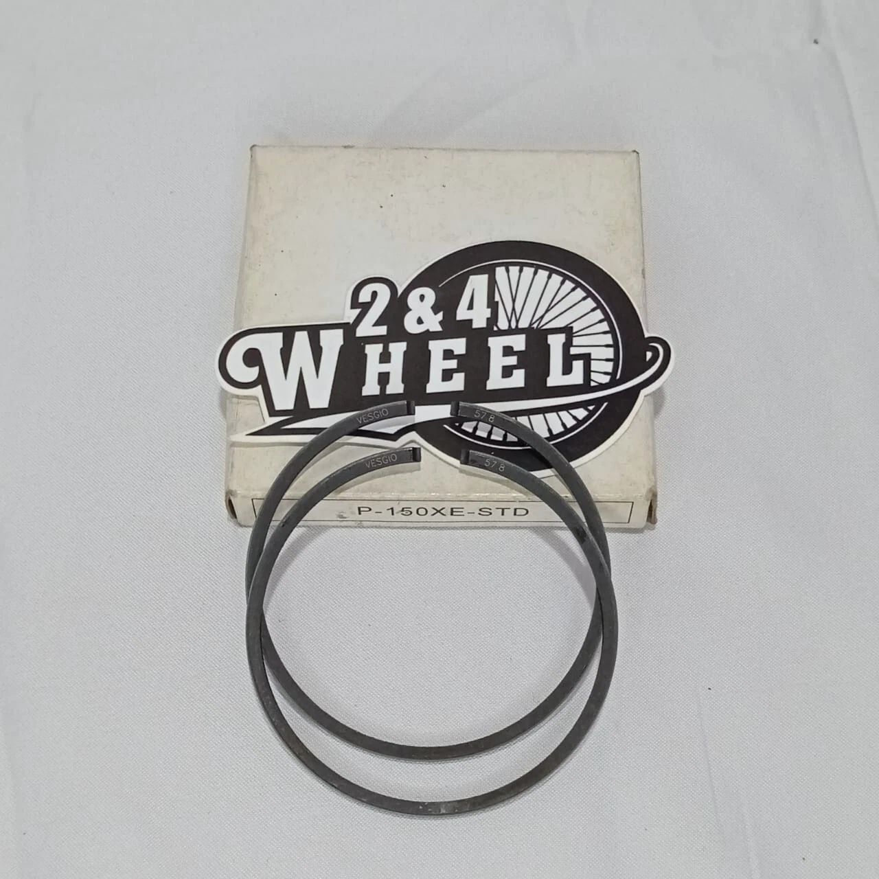 Vespa P-150X-STD P-150XE-STD PX150 PXE150 Brand Vesgio Piston Rings 57.8 - Image 4