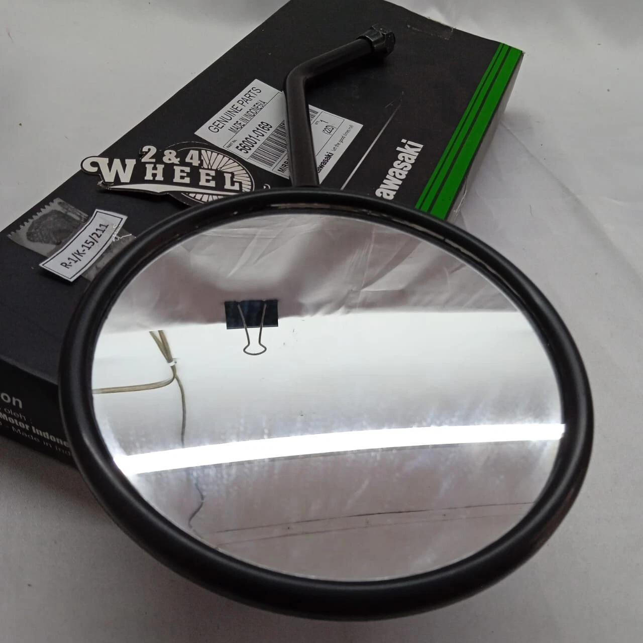 Kawasaki KLX110 KLX140 KLX150 L S BF KLX250 W175 Back Mirror NEW GENUINE - Image 4
