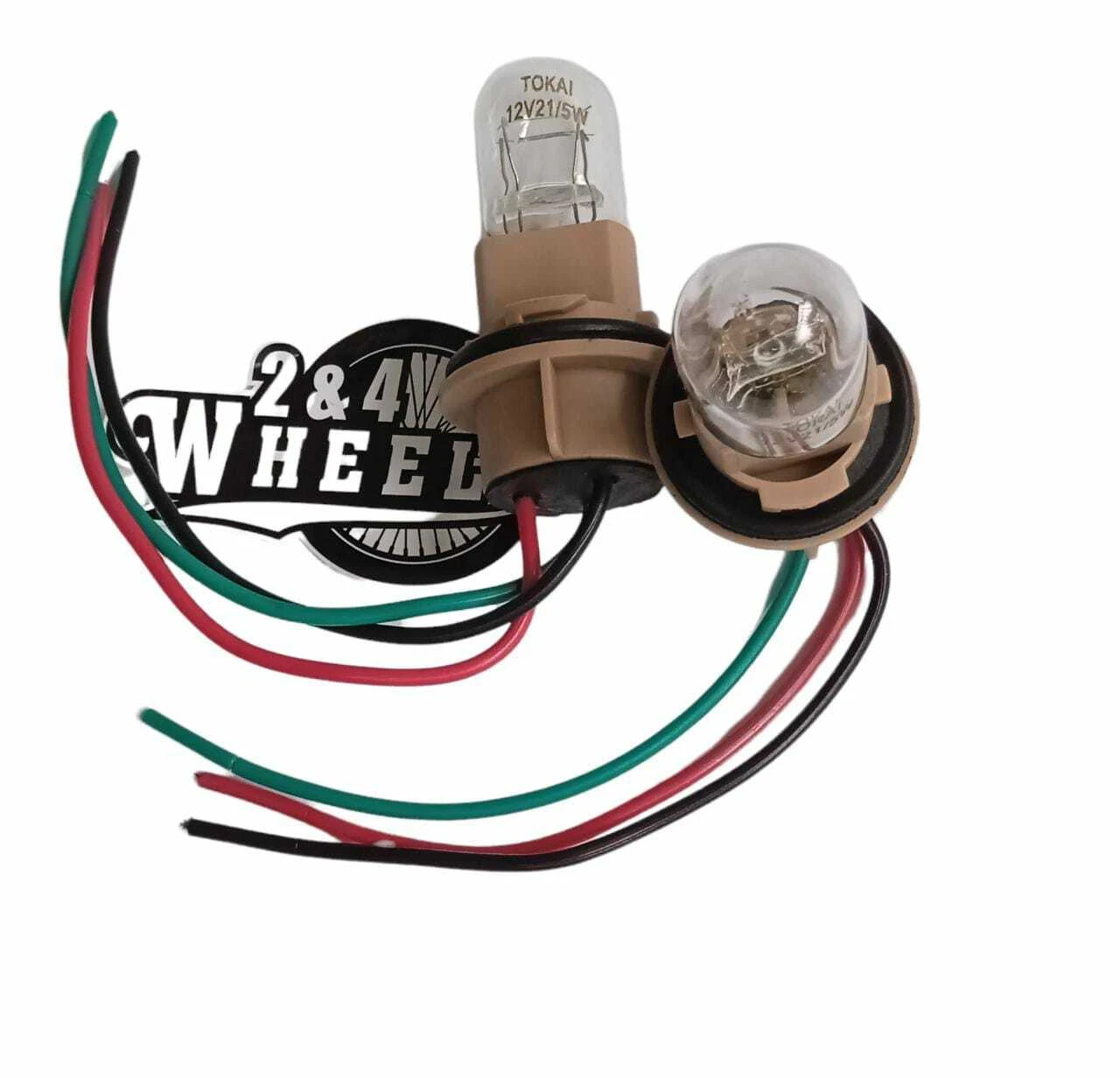 7443 Bulb Socket Brake Turn Signal Light Harness Wire T20 2pc + Bulb - Image 2