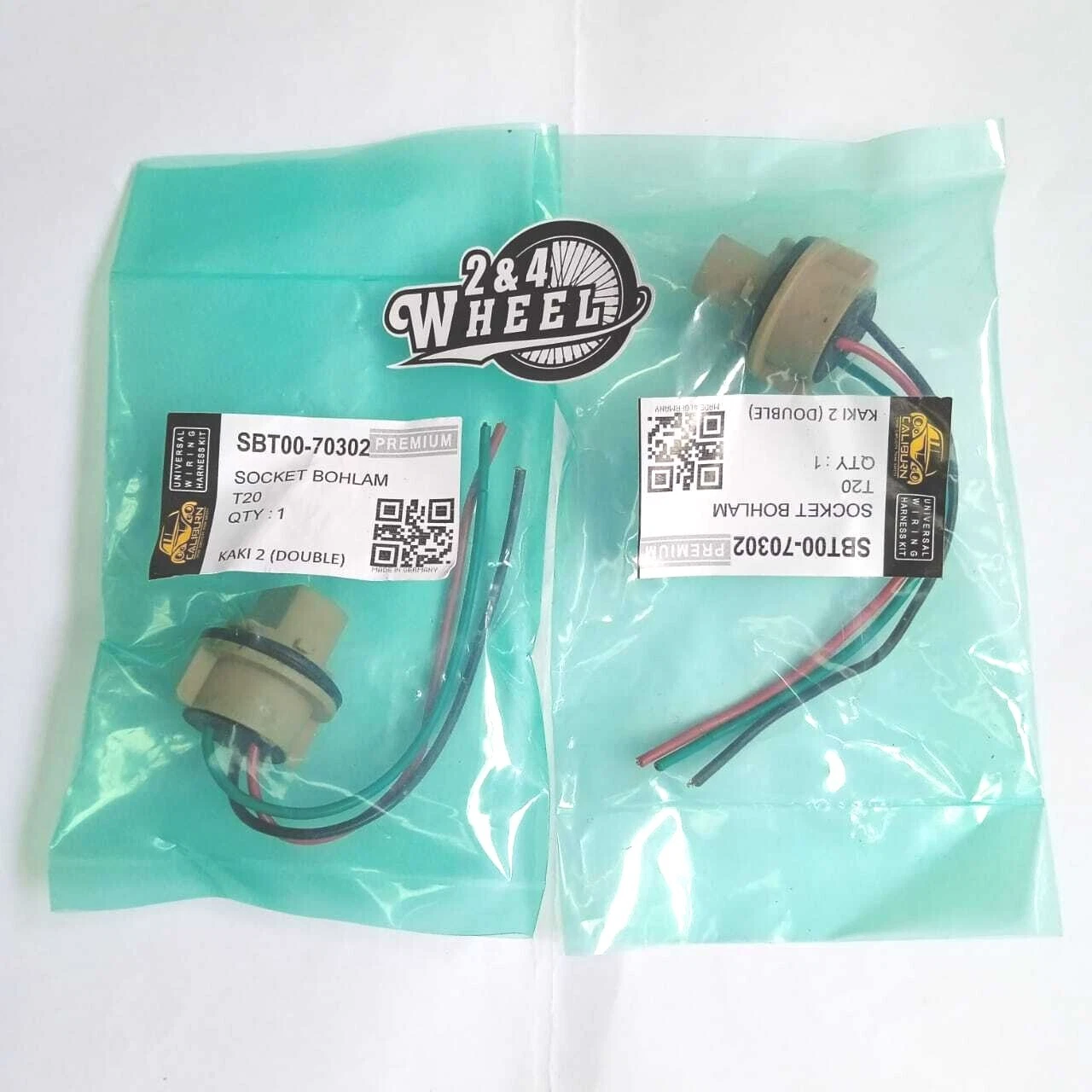 7443 Bulb Socket Brake Turn Signal Light Harness Wire T20 2pc + Bulb - Image 3