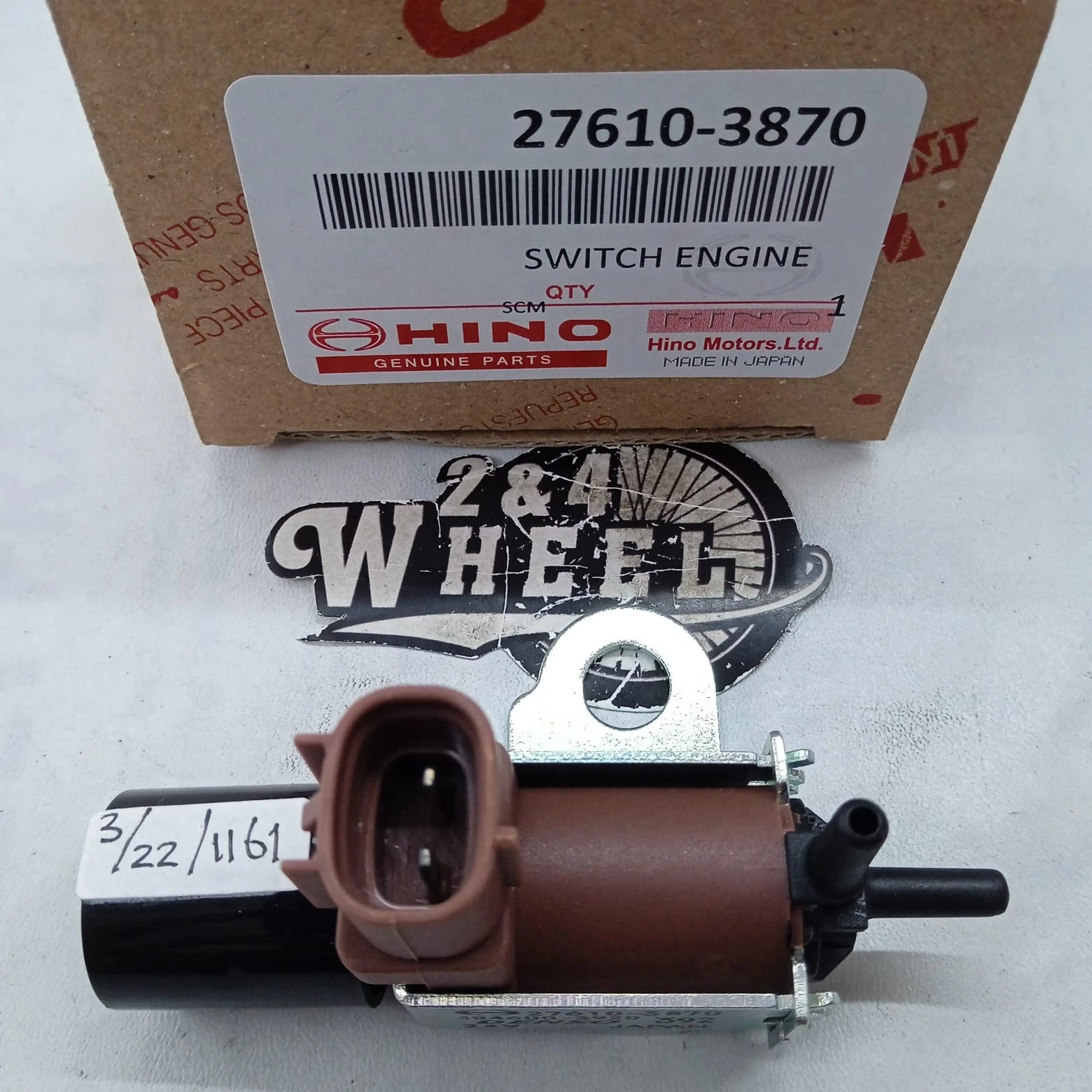 Valve Assy Solenoid Fits Hino Dutro Toyota Dyna 27610-3870 NEW - Image 2