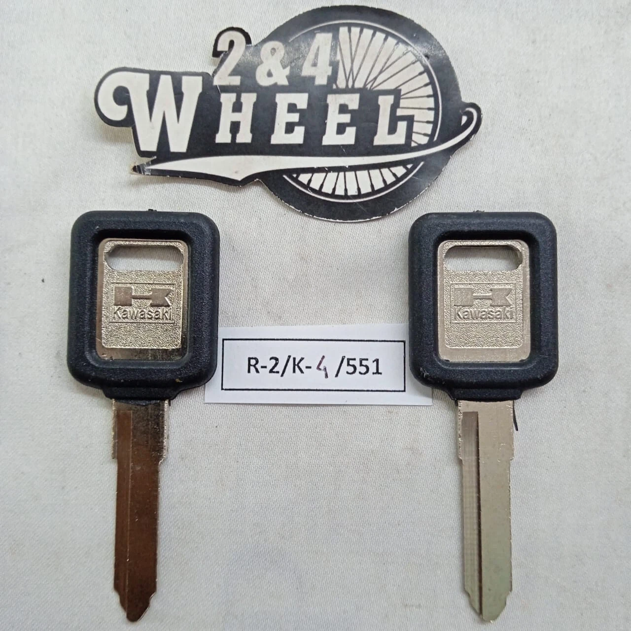 Kawasaki Motorcycle Key Blank Uncut Key Code Z5001-Z6001 NEW 2Pcs