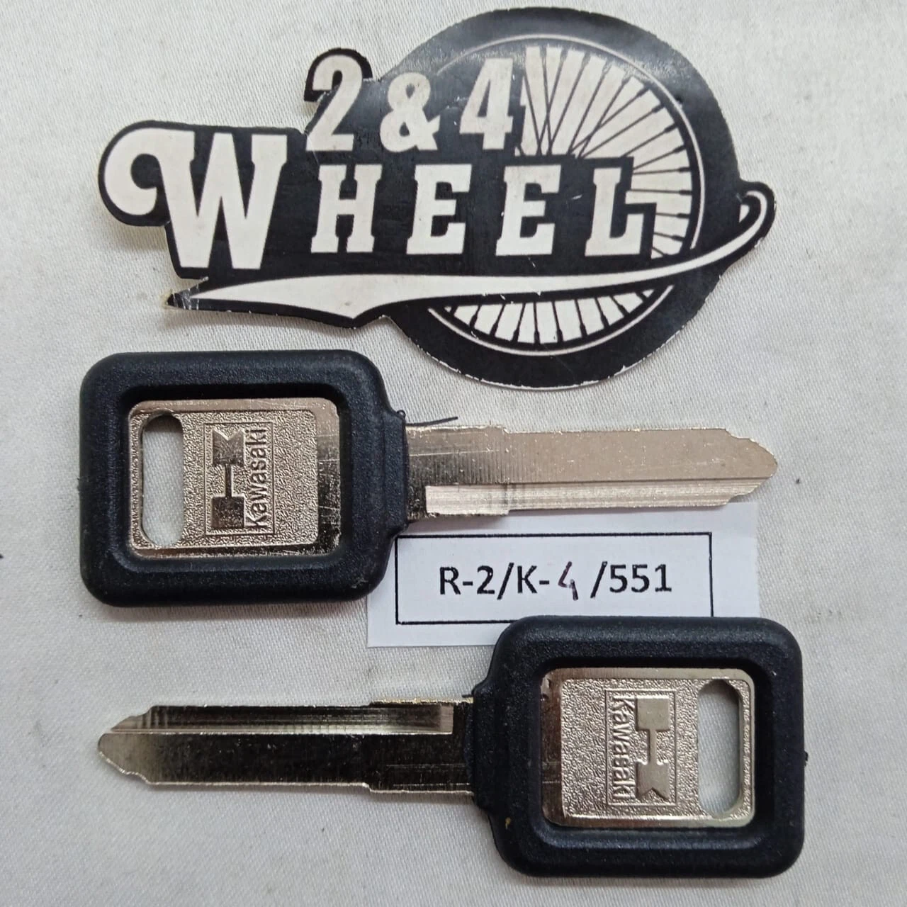 Kawasaki Motorcycle Key Blank Uncut Key Code Z5001-Z6001 NEW 2Pcs - Image 2