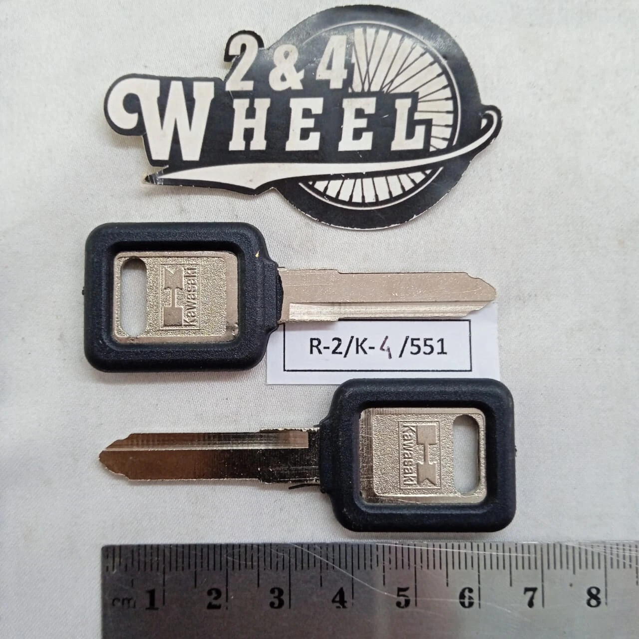 Kawasaki Motorcycle Key Blank Uncut Key Code Z5001-Z6001 NEW 2Pcs - Image 4
