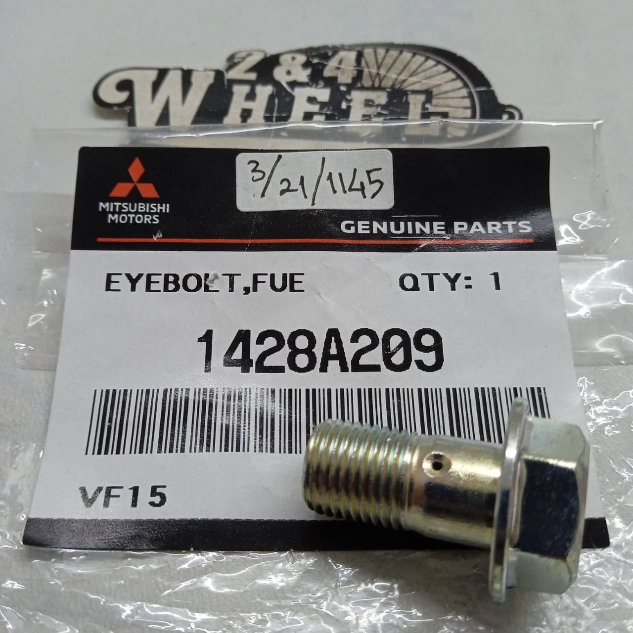 Mitsubishi 1428A209 Eyebolt Fuel Line NEW