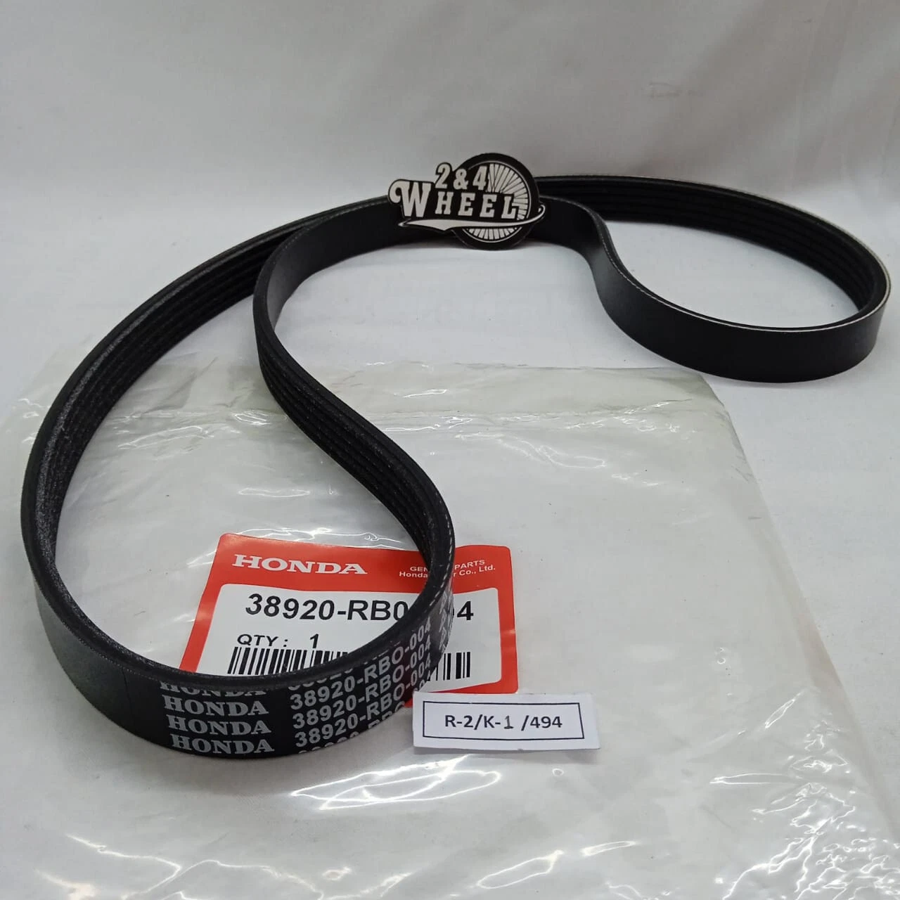 Honda Fit 2009-2013 Serpentine Drive Belt 38920-RB0-004 NEW OEM