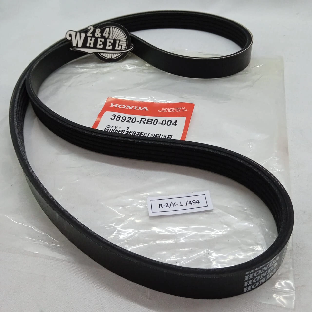 Honda Fit 2009-2013 Serpentine Drive Belt 38920-RB0-004 NEW OEM - Image 2