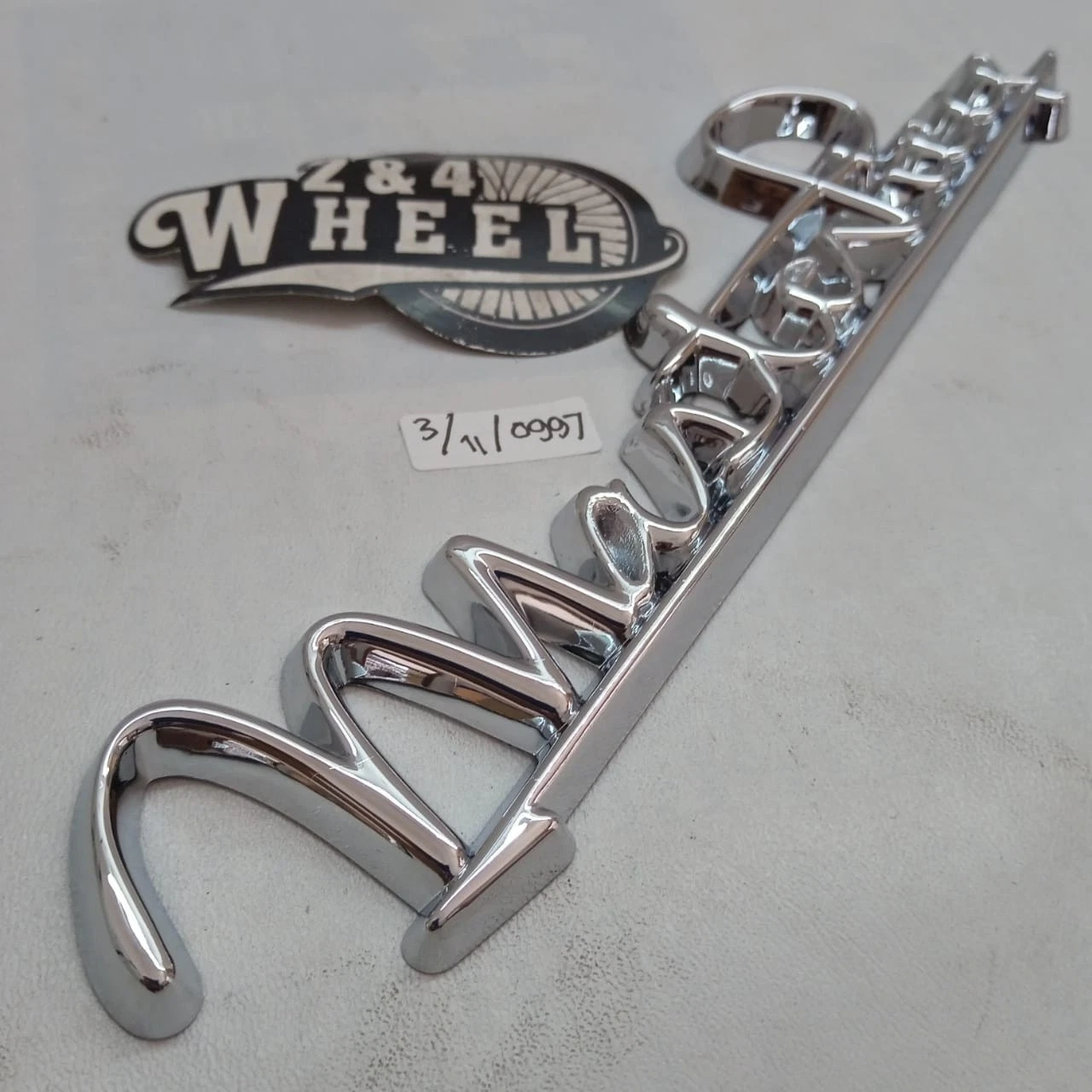 Mercedes Benz W124 Rear Trunk Emblem Masterpiece NEW - Image 2