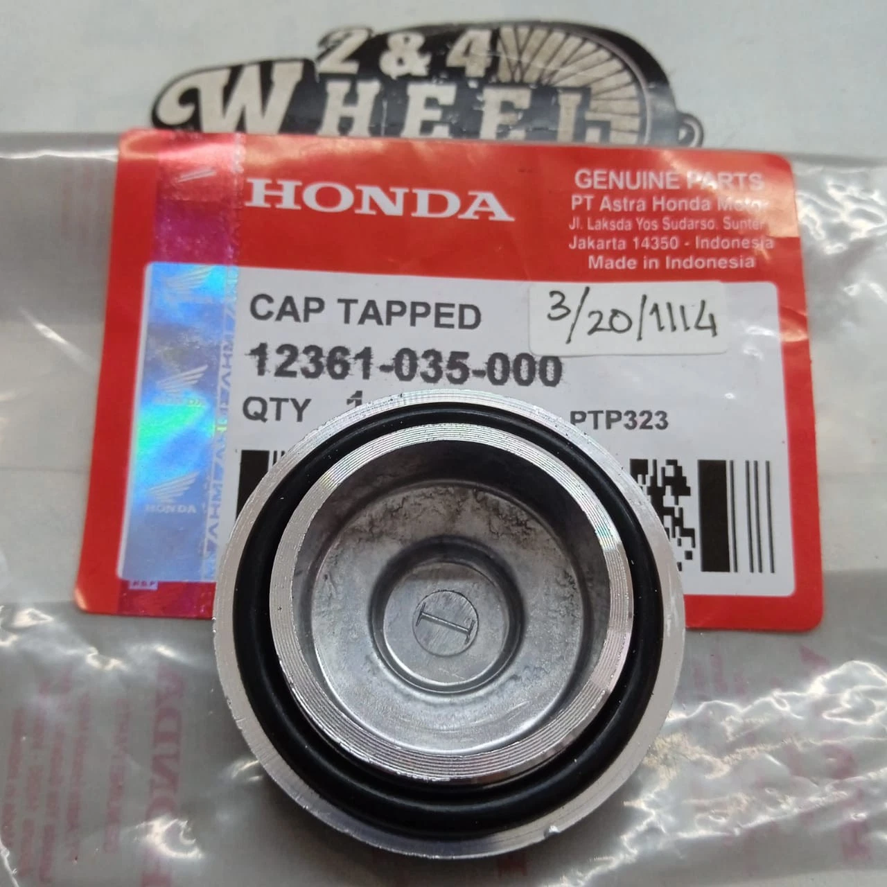 Honda C70 C90 CRF50 CRF70 Tapped Adjusting 12361-035-000 NEW - Image 3