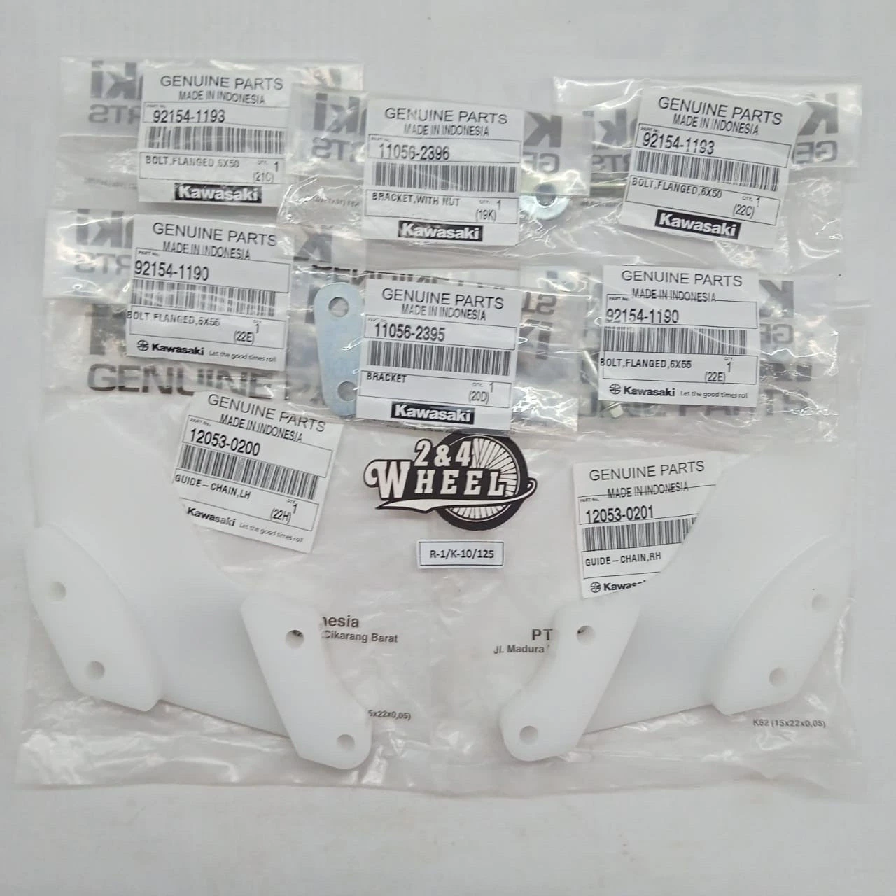 Kawasaki KLX150 KLX 150 Rear Chain Guide Set Assy Set NEW OEM EXPRESS SHIPPING