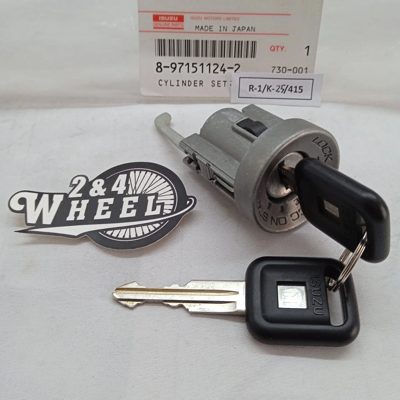 Isuzu Trooper Ignition Lock Cylinder Lock Set and Full Set Key 8-97151124-2 NEW - Image 3