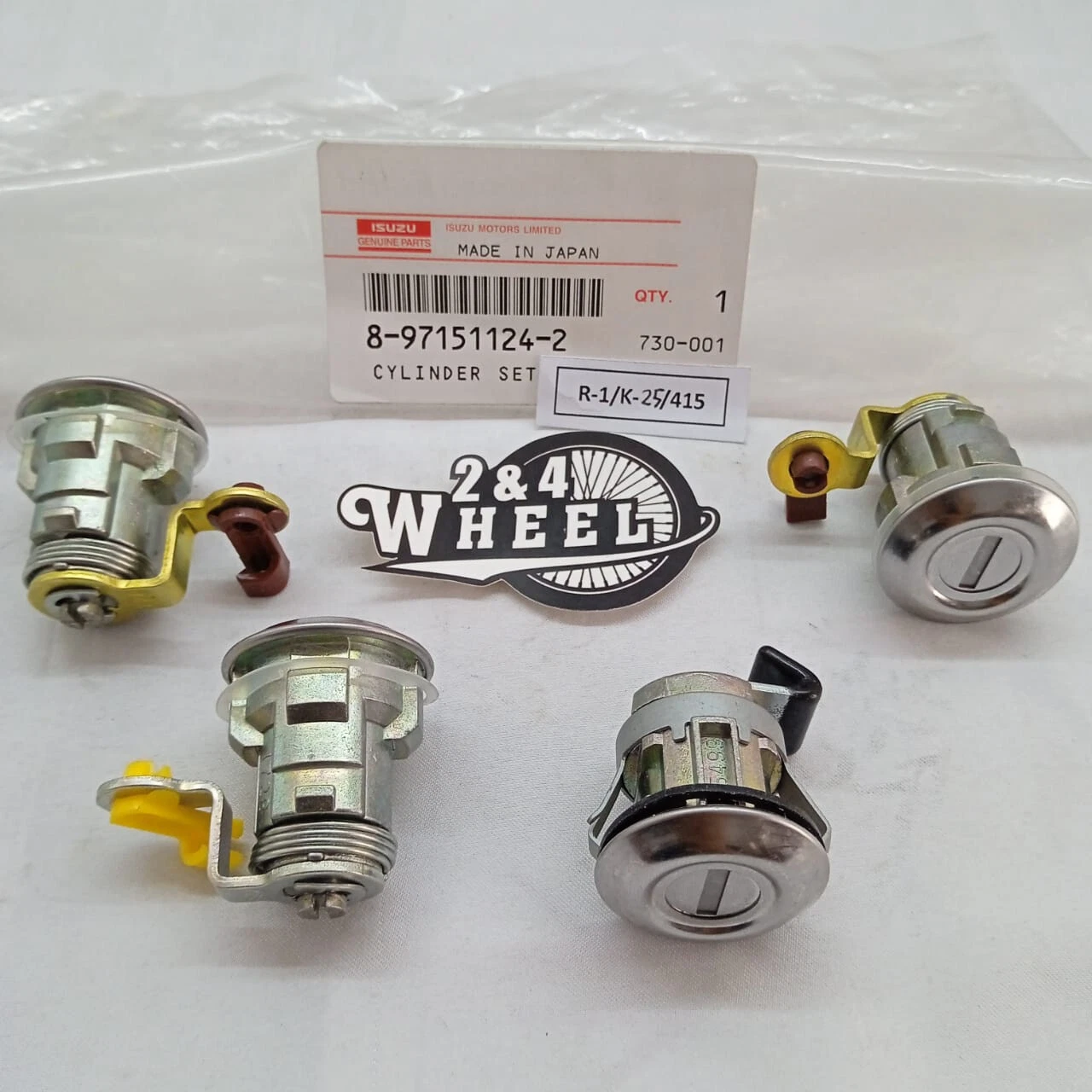 Isuzu Trooper Ignition Lock Cylinder Lock Set and Full Set Key 8-97151124-2 NEW - Image 4